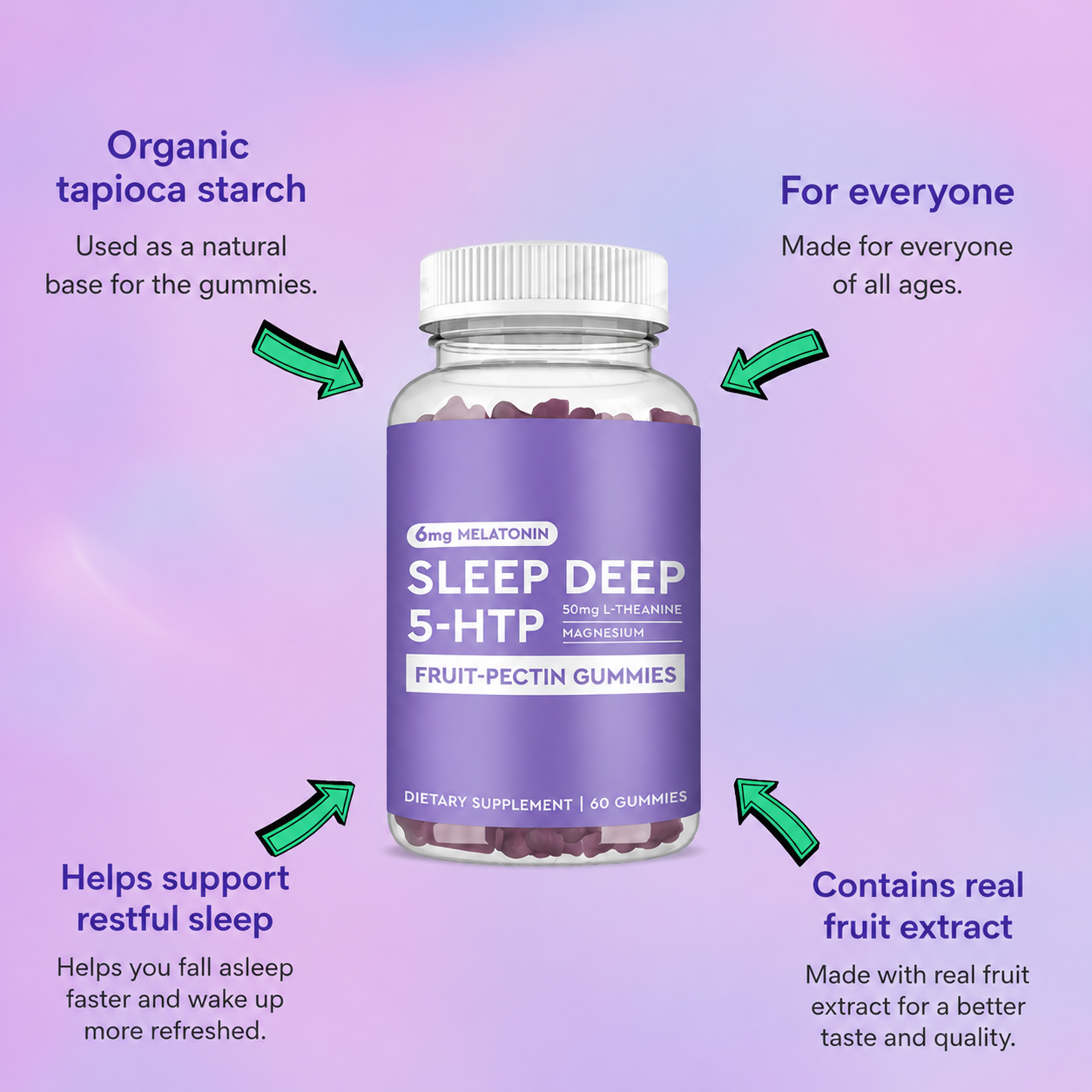 Melatonin Sleep Gummies — Grape