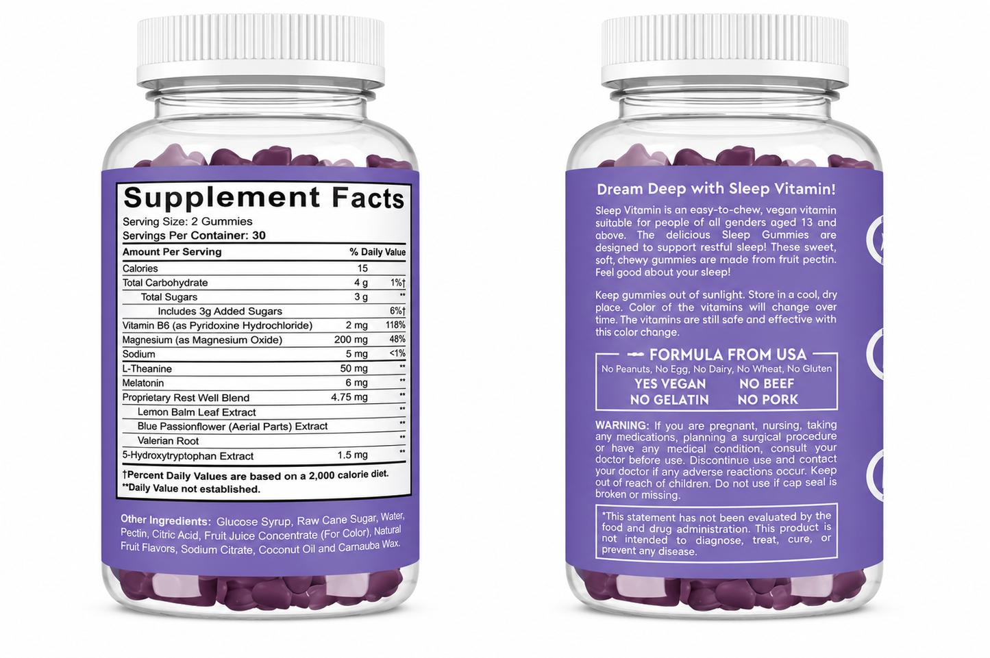 Melatonin Sleep Gummies — Grape